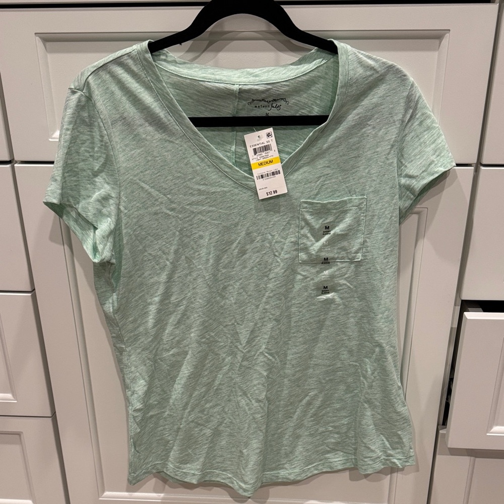 NWT Mint Green V-Neck Women's Top